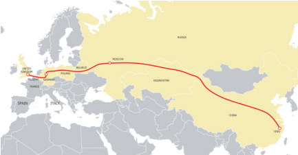 Llega a Londres el primer tren chino de mercancas
