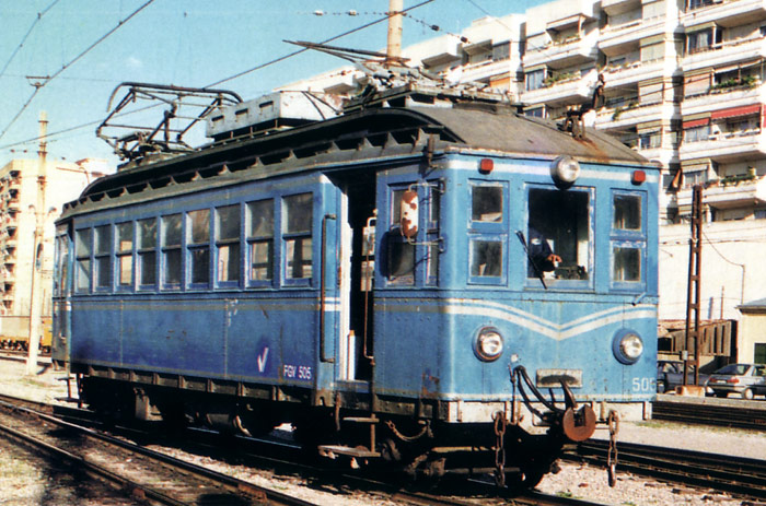 Metrovalencia. Trenes fuera de circulacin: Wumag portugueses: Tren elctrico que circul en FGV entre 1-1-87 y 1987