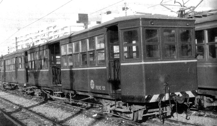 Metrovalencia. Trenes fuera de circulacin: Coche "Zaragozano" : Tren elctrico que circul en FGV entre 1-1-87 y 1987-1988
