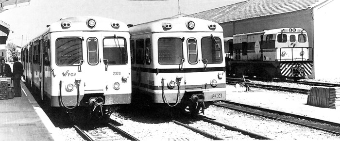   TRAM Alicante. Trenes fuera de circulacin: Serie 2.300 Automotor MAN, disel que circul en FGV desde 1987 hasta 2005