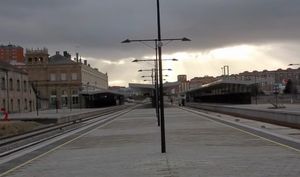 Comienza la construccin de una nueva pasarela peatonal en la estacin de alta velocidad de Zamora