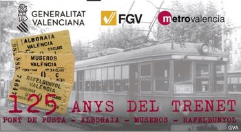 Metrovalencia lanza una edicin especial de tarjetas de transporte por el 125 aniversario de la llegada del trenet a Rafelbuol