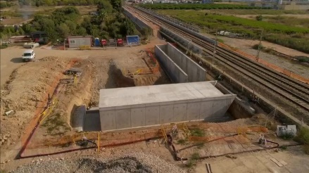 Avanzan las obras de construccin de una nueva estacin de Cercanas de Valencia en Albal