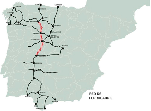 Redaccin del estudio de viabilidad del corredor ferroviario de la Ruta de la Plata