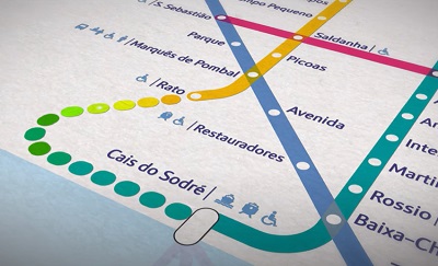 Primera fase de las obras de unin del tranva de Barcelona por la Diagonal