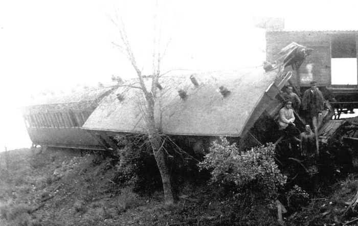 Accidente en 1922 entre Plasencia Empalme y Astorga por arrollamiento de un rebao.