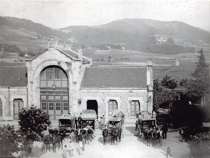 Estacin de Gernika a finales del siglo XIX